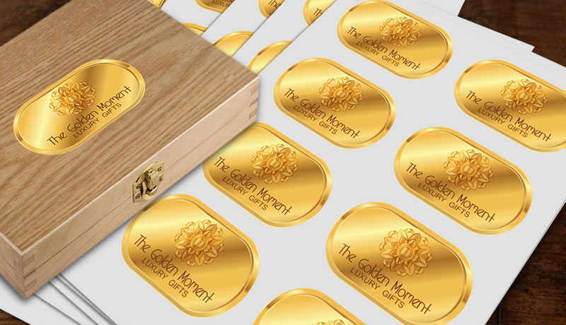 Custom Gold Foil Label Juleteagyd